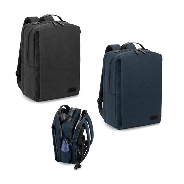 Kannettavan tietokoneen reppu (17"), valmistettu tiheästä 600D kierrätetystä polyesteristä (20L) - Egotier 92542